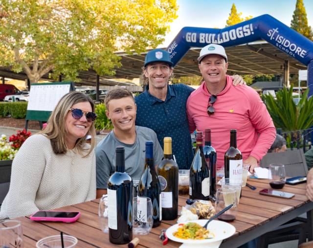 Go Bulldogs dinner on the patio, 2026 SIS Golf Classic